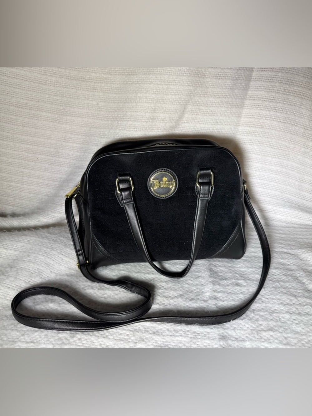Juicy Couture black velour bag 🖤